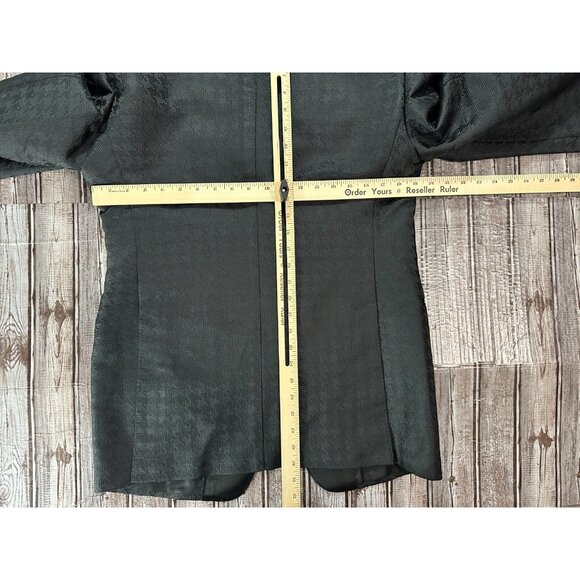 Tom Ford Silk Blend Tuxedo Suit Jacket Blazer Black Size 54 R geometric pattern - Picture 8 of 9